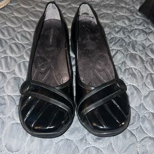 Maryjane hush puppy black shoe 9